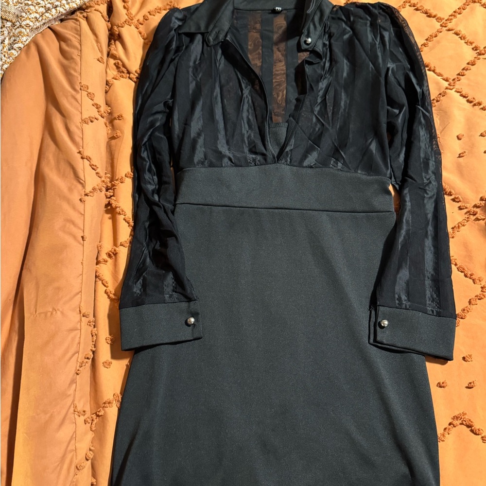 Elegant Black Women's Dress